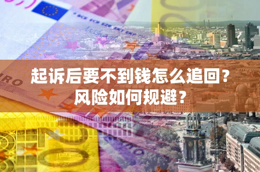 北京起诉后要不到钱怎么追回？风险如何规避？
