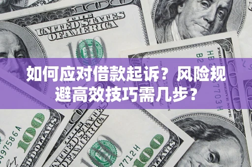 北京如何应对借款起诉？风险规避高效技巧需几步？